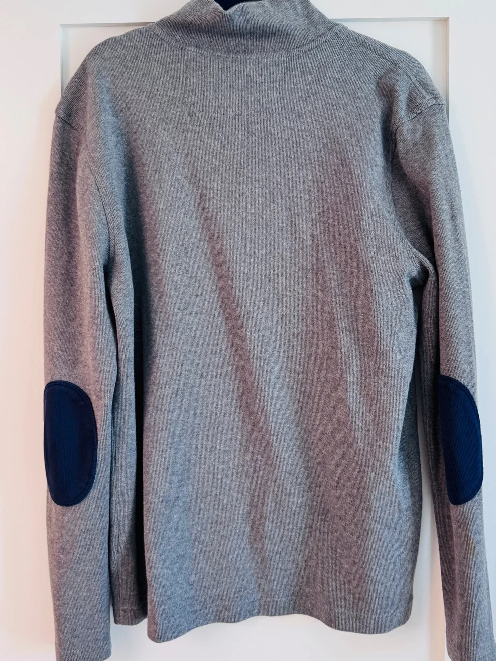 Banana Republic Men's Heather Gray Half-Zip Sweater size large